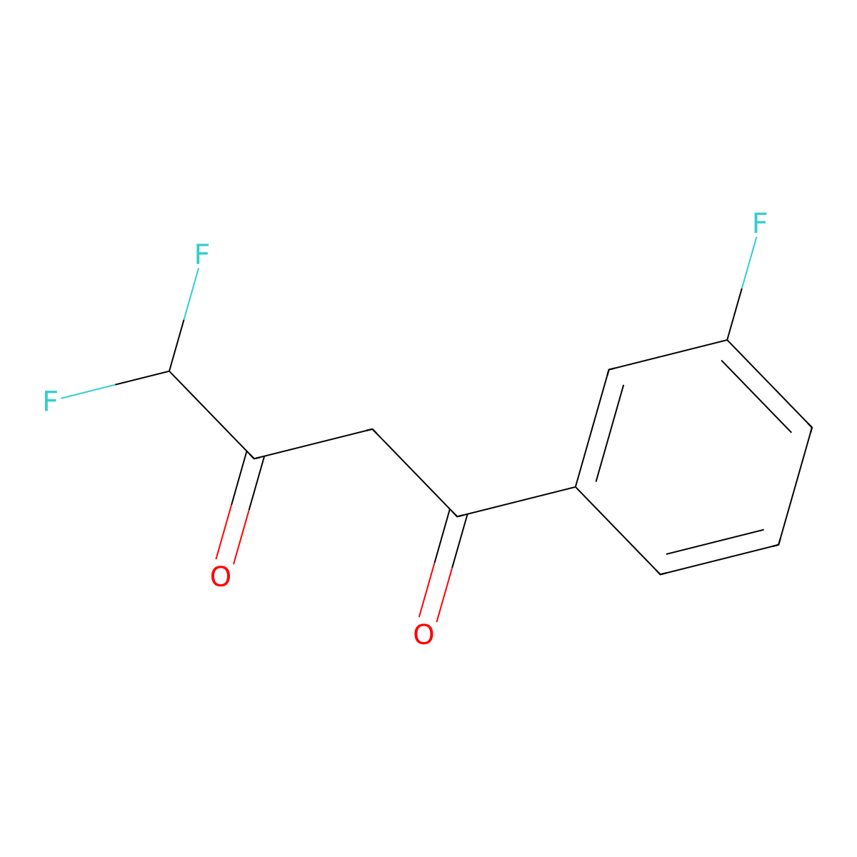 4,4-Difluoro-1-(3-fluorophenyl)butane-1,3-dione molecular structure, CAS 1039923-42-6