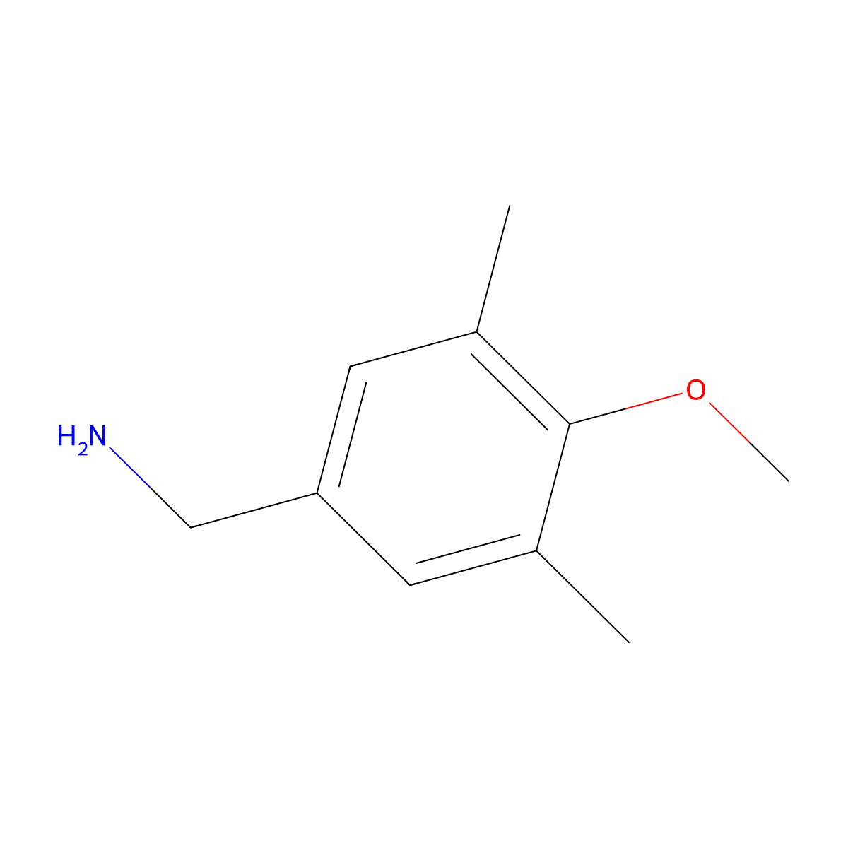 (4-Methoxy-3,5-dimethylphenyl)methanamine molecular structure, CAS 1039927-88-2