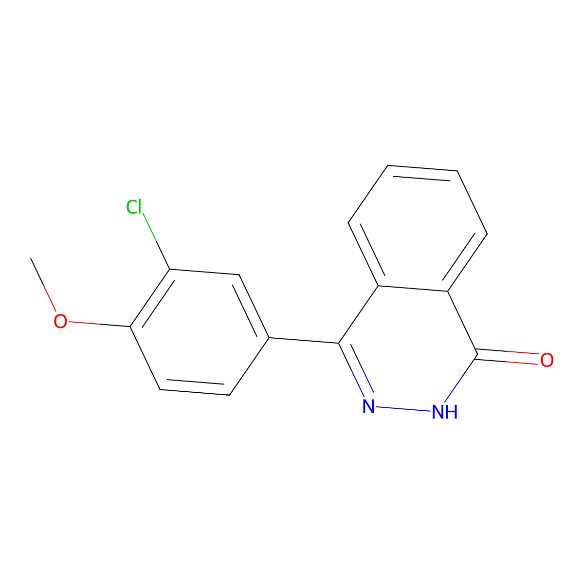 4-(3-Chloro-4-methoxyphenyl)-1,2-dihydrophthalazin-1-one molecular structure, CAS 1039928-33-0
