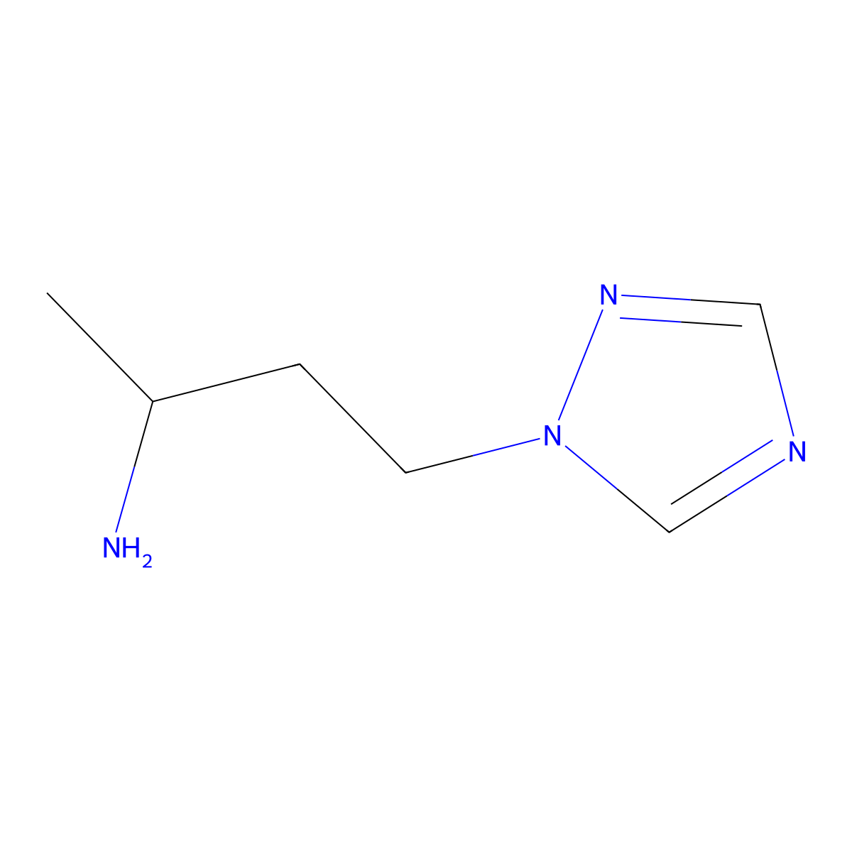 4-(1H-1,2,4-triazol-1-yl)butan-2-amine molecular structure, CAS 1039928-99-8