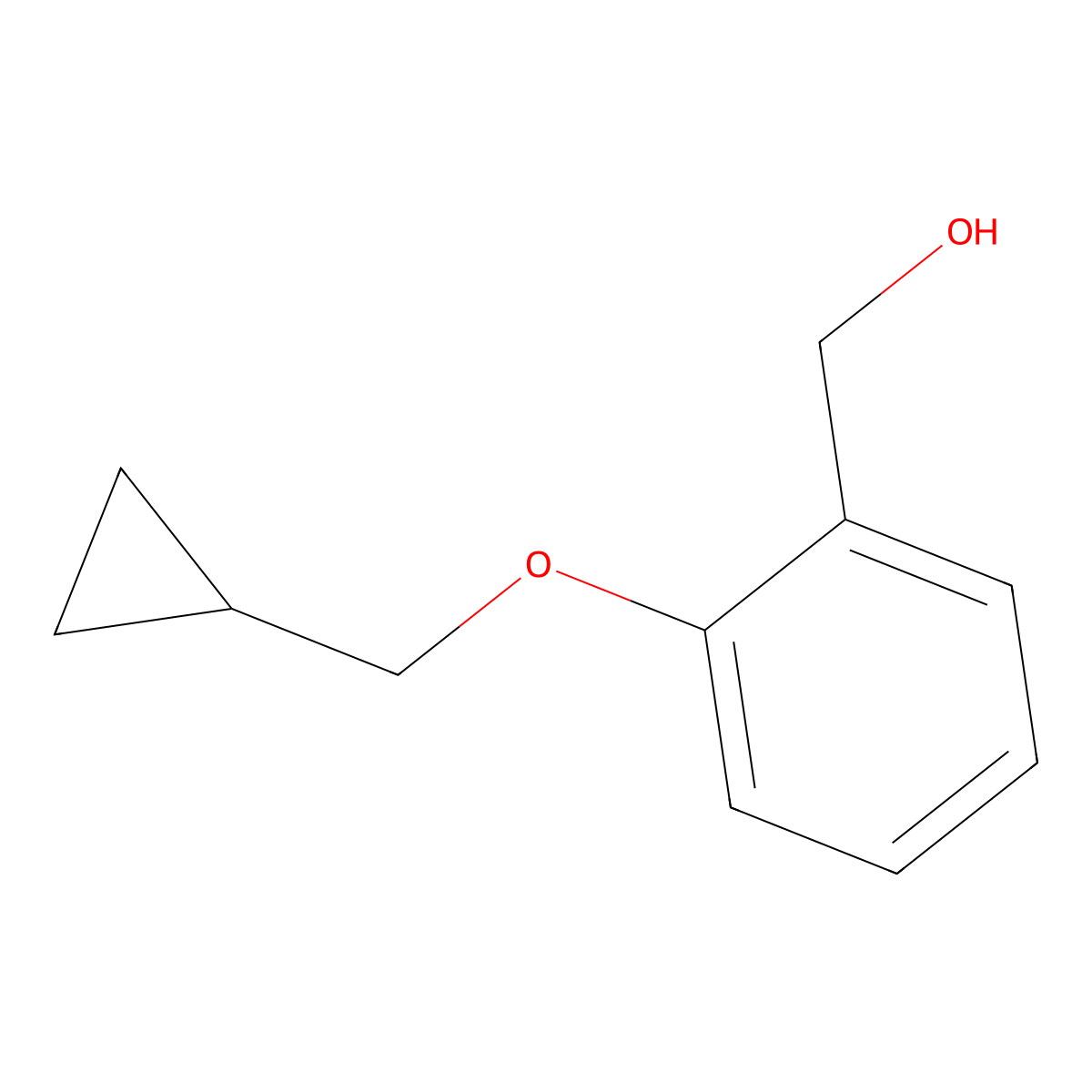 (2-(Cyclopropylmethoxy)phenyl)methanol molecular structure, CAS 1039931-23-1