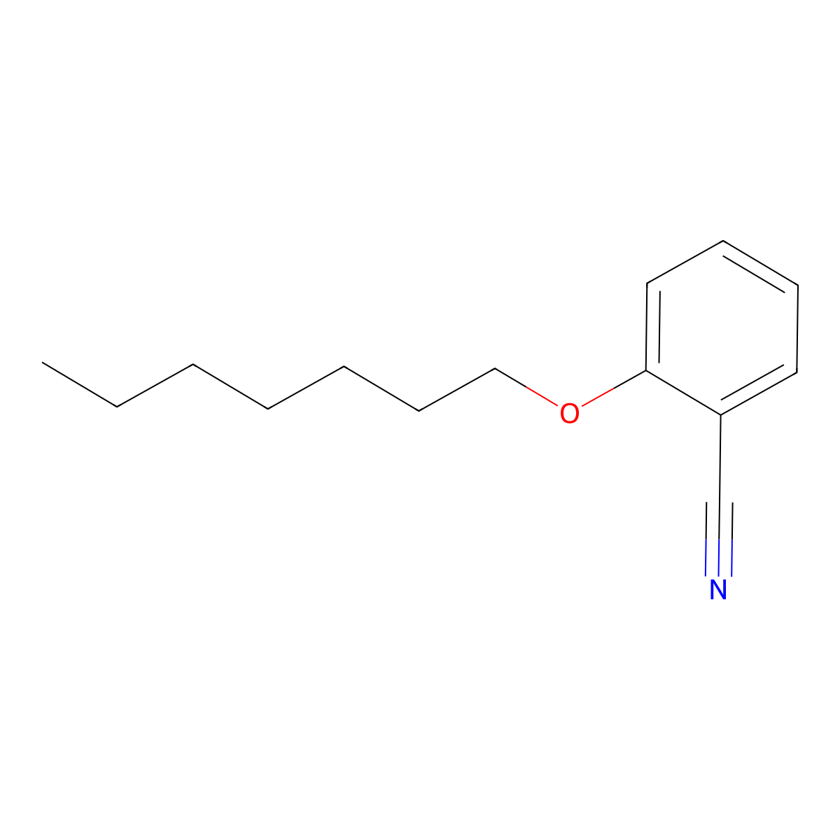 2-(Heptyloxy)benzonitrile molecular structure, CAS 1039934-10-5