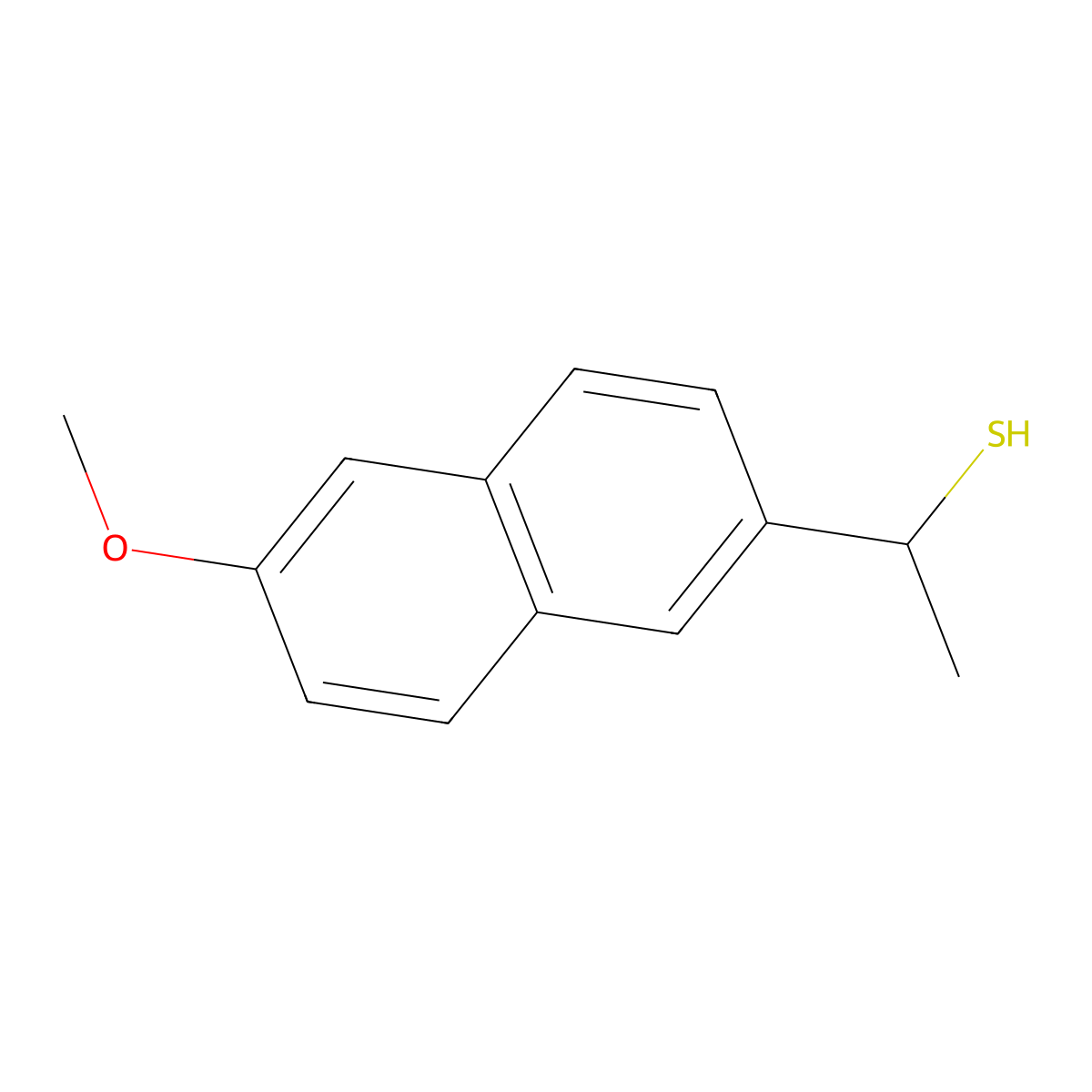 1-(6-Methoxynaphthalen-2-yl)ethane-1-thiol molecular structure, CAS 1039934-67-2