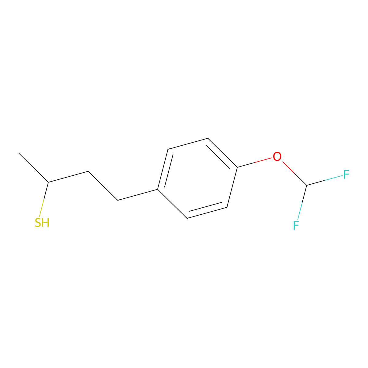 4-[4-(Difluoromethoxy)phenyl]butane-2-thiol molecular structure, CAS 1039935-23-3