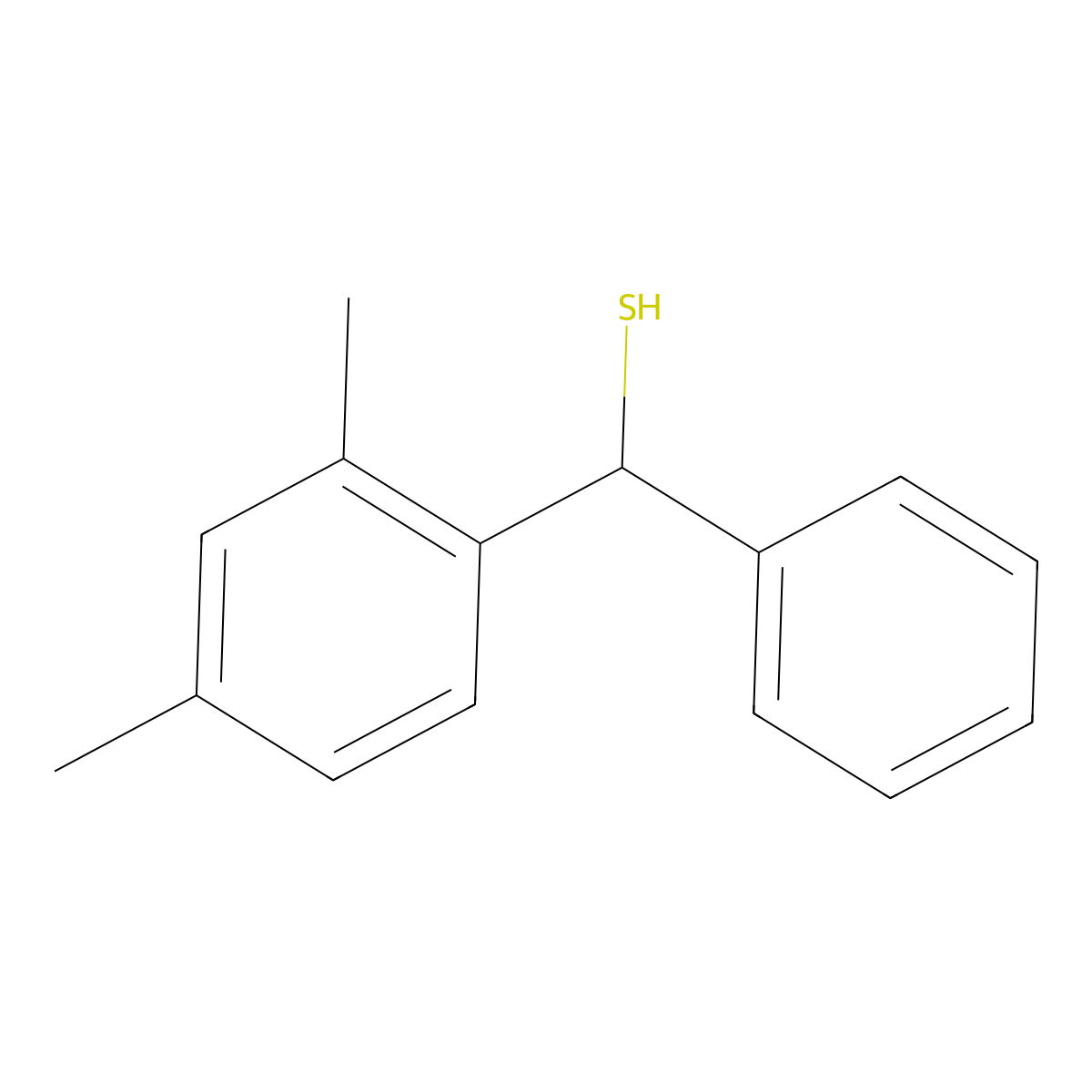 (2,4-Dimethylphenyl)(phenyl)methanethiol molecular structure, CAS 1039935-63-1
