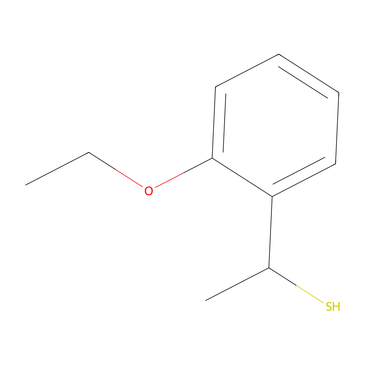 1-(2-Ethoxyphenyl)ethane-1-thiol molecular structure, CAS 1039935-71-1