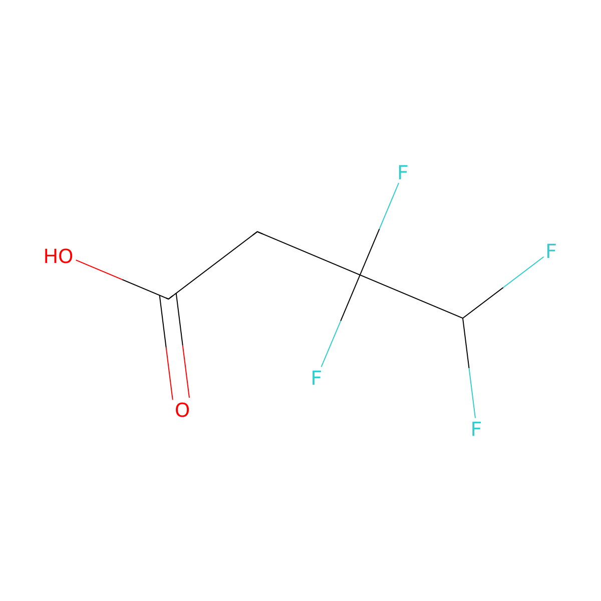 3,3,4,4-Tetrafluorobutanoic acid molecular structure, CAS 1039939-83-7