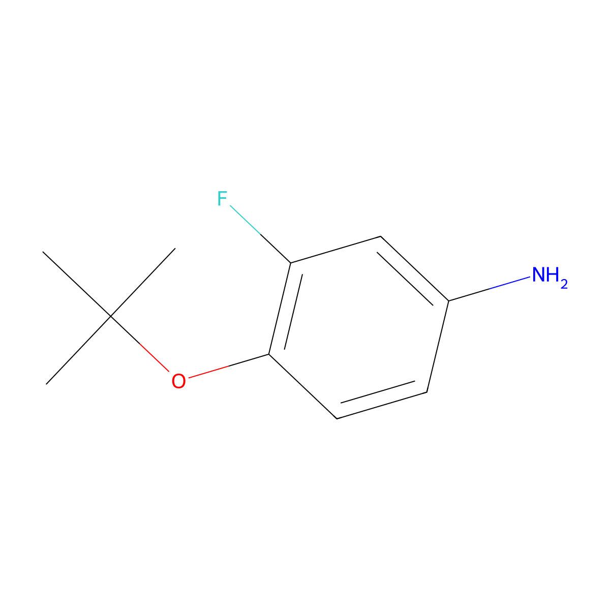 4-tert-Butoxy-3-fluoroaniline molecular structure, CAS 1039941-26-8