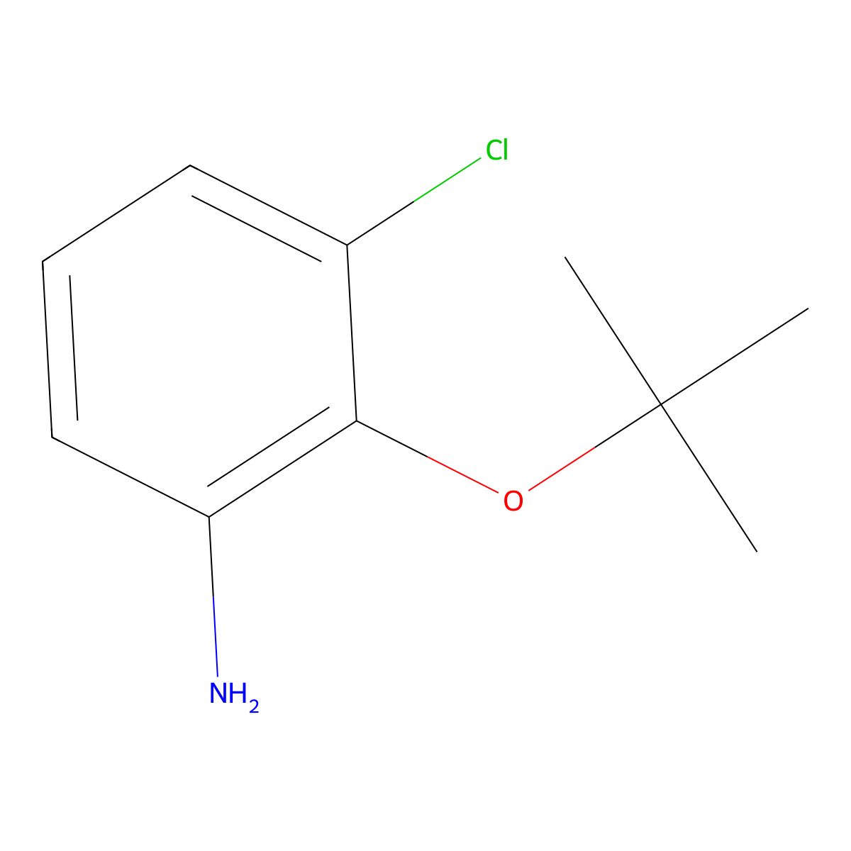 2-(Tert-butoxy)-3-chloroaniline molecular structure, CAS 1039941-34-8