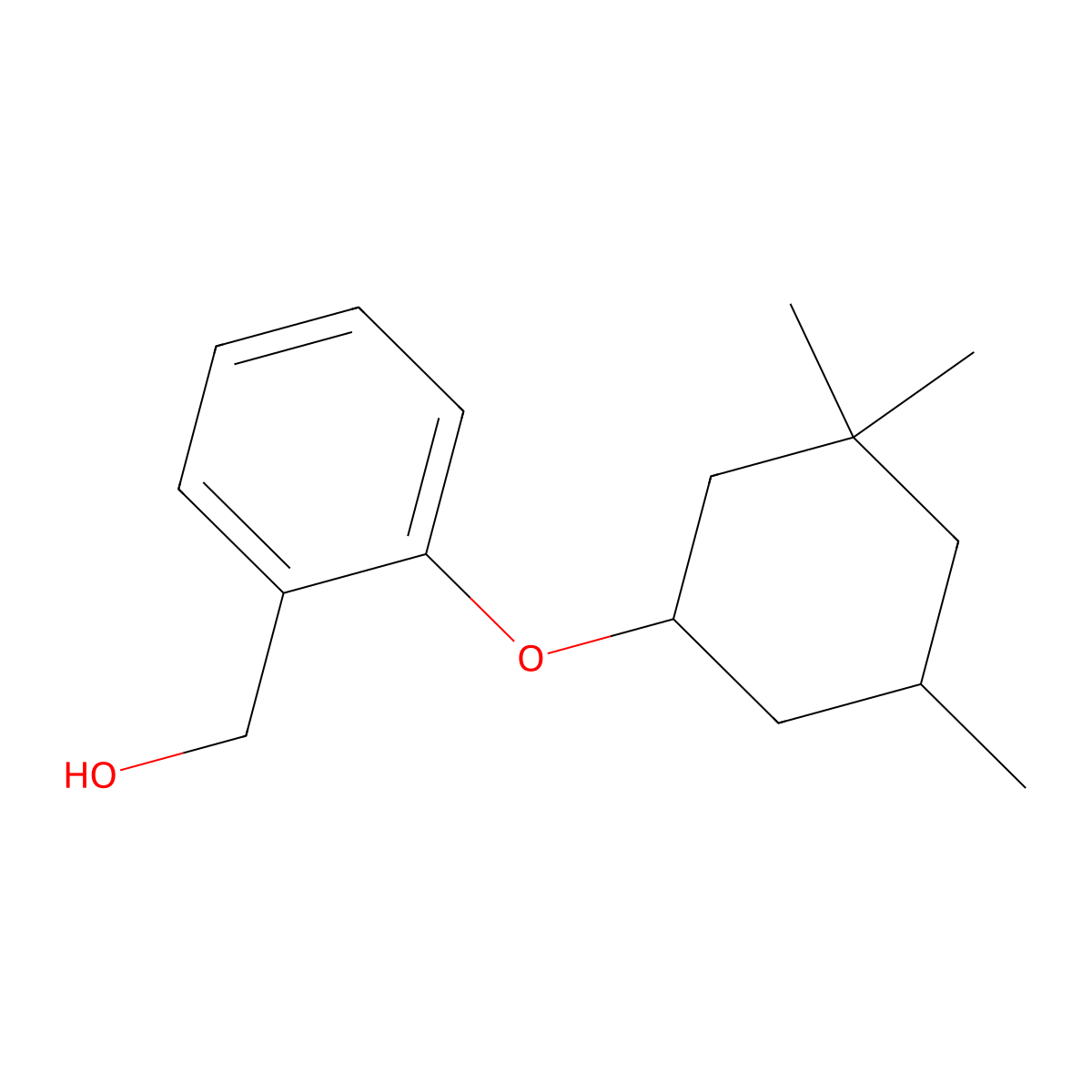 2-[(3,3,5-Trimethylcyclohexyl)oxy]benzenemethanol molecular structure, CAS 1039941-35-9