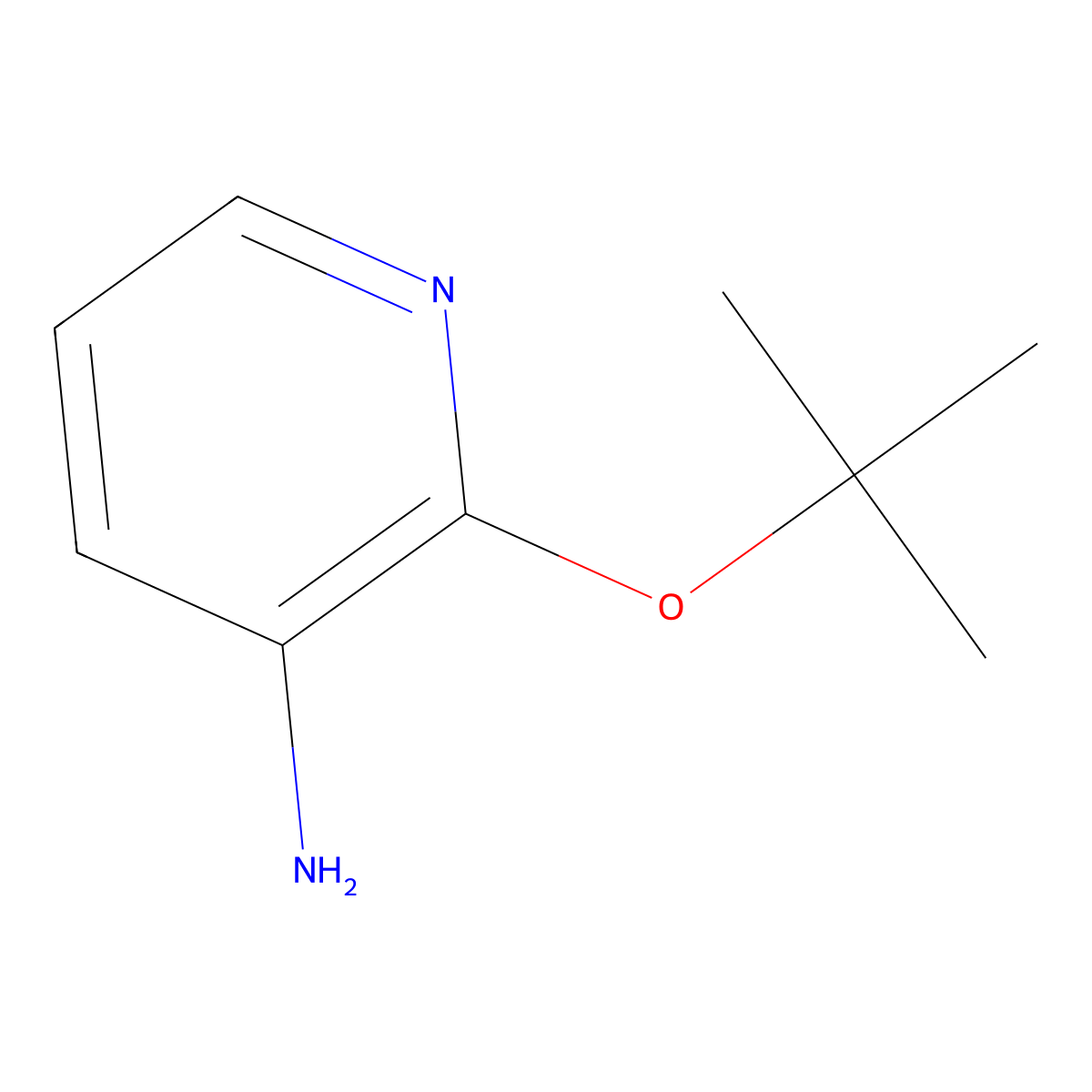2-(Tert-butoxy)pyridin-3-amine molecular structure, CAS 1039941-42-8