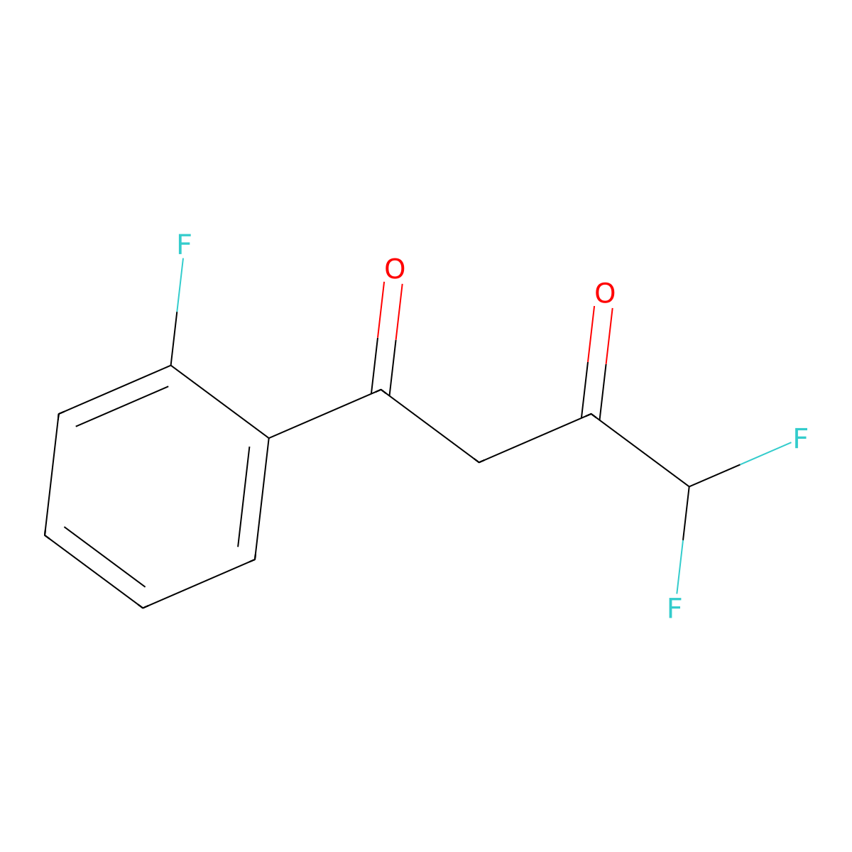 4,4-Difluoro-1-(2-fluorophenyl)butane-1,3-dione molecular structure, CAS 1039943-55-9