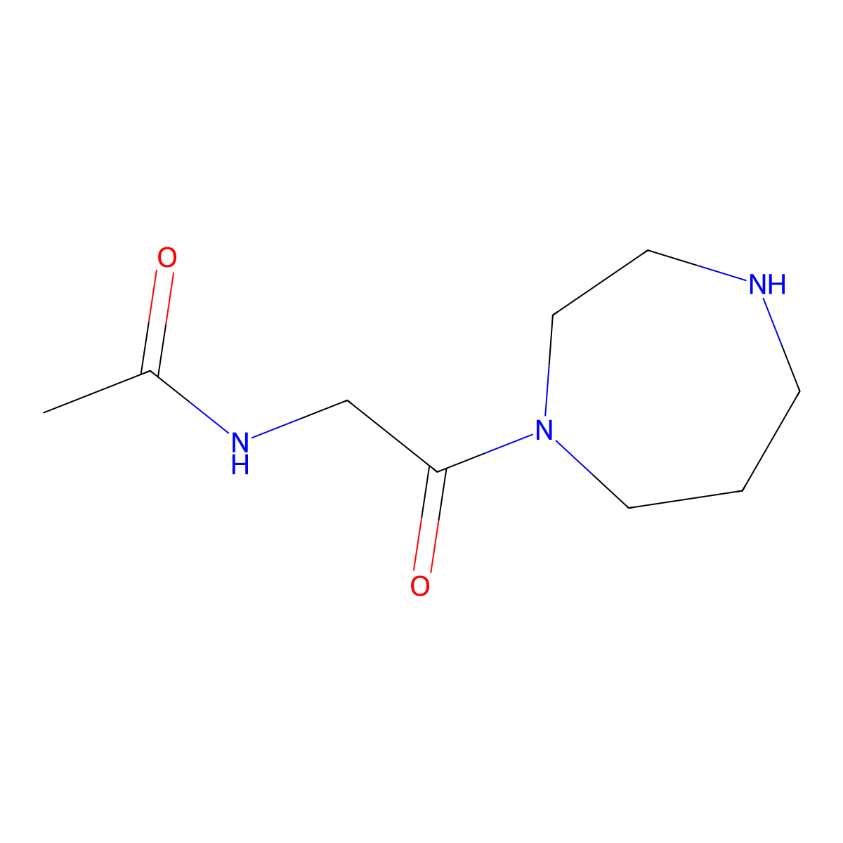 N-[2-(1,4-diazepan-1-yl)-2-oxoethyl]acetamide molecular structure, CAS 1039944-63-2