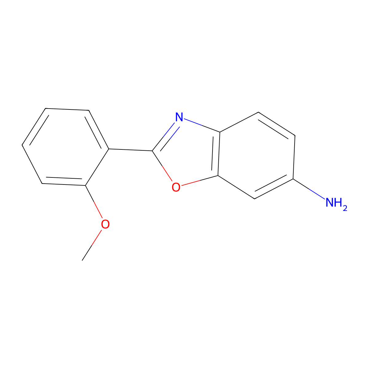 2-(2-Methoxyphenyl)-1,3-benzoxazol-6-amine molecular structure, CAS 1039945-84-0