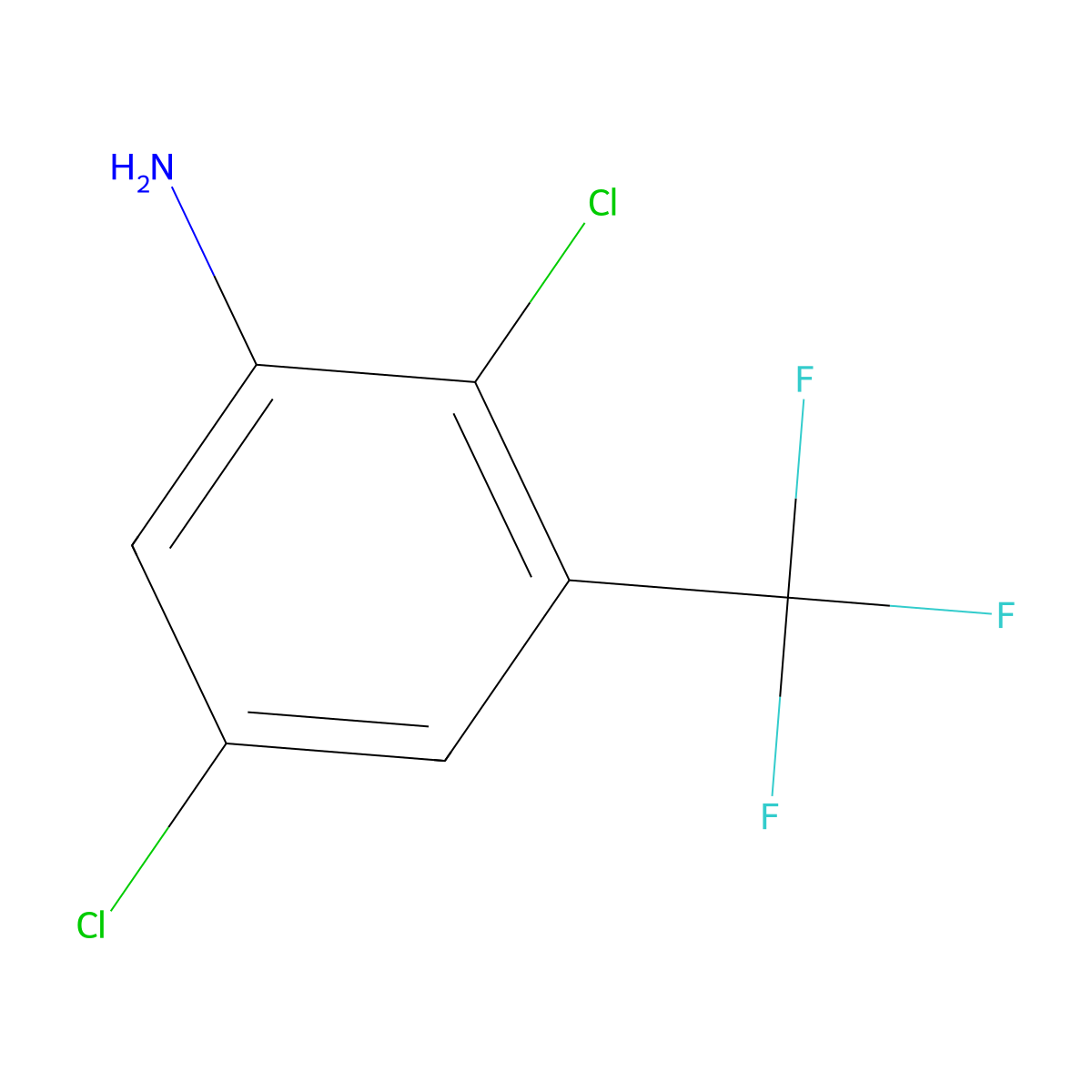 2,5-Dichloro-3-(trifluoromethyl)aniline molecular structure, CAS 103995-81-9