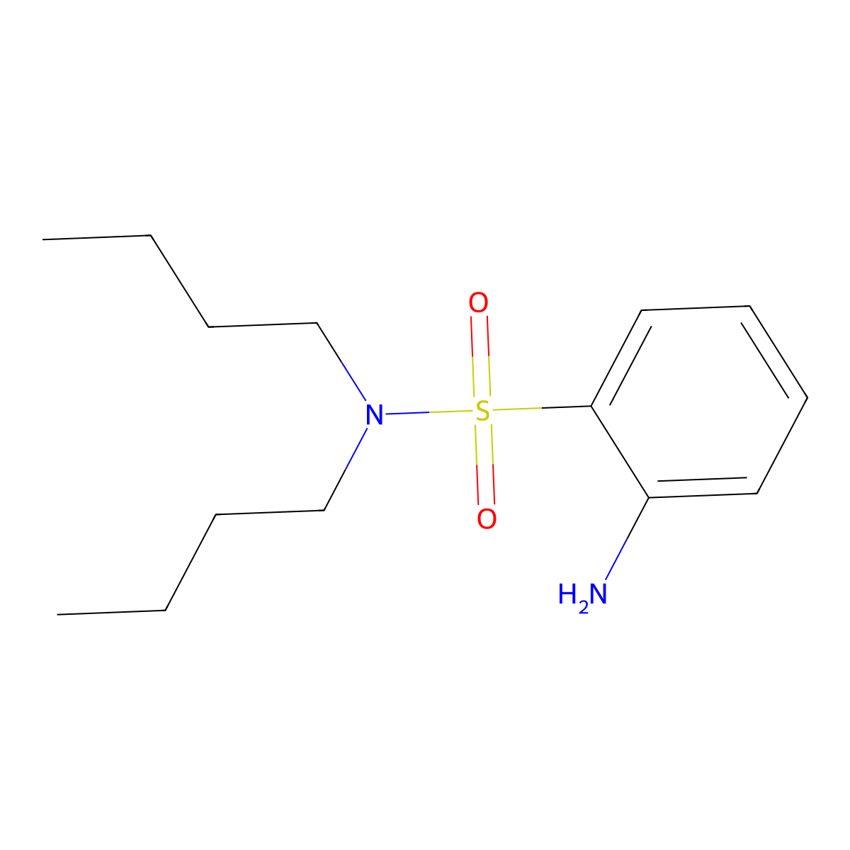 2-amino-N,N-dibutylbenzenesulfonamide molecular structure, CAS 1039952-97-0