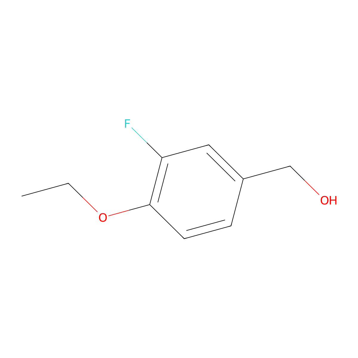 4-Ethoxy-3-fluorobenzyl alcohol molecular structure, CAS 1039954-14-7