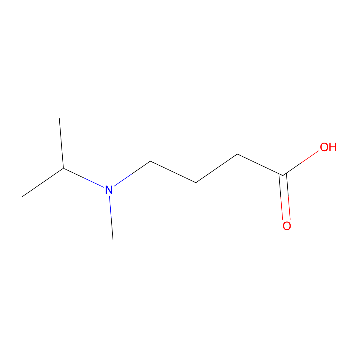 4-[Methyl(propan-2-yl)amino]butanoic acid molecular structure, CAS 1039957-48-6