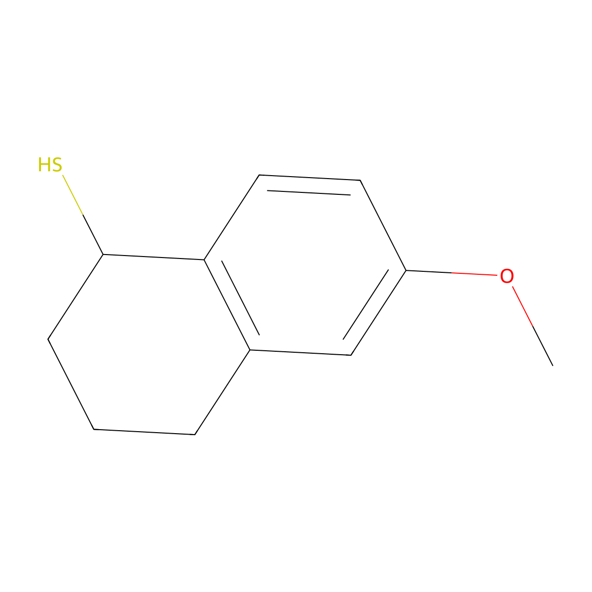 6-Methoxy-1,2,3,4-tetrahydronaphthalene-1-thiol molecular structure, CAS 1039964-01-6