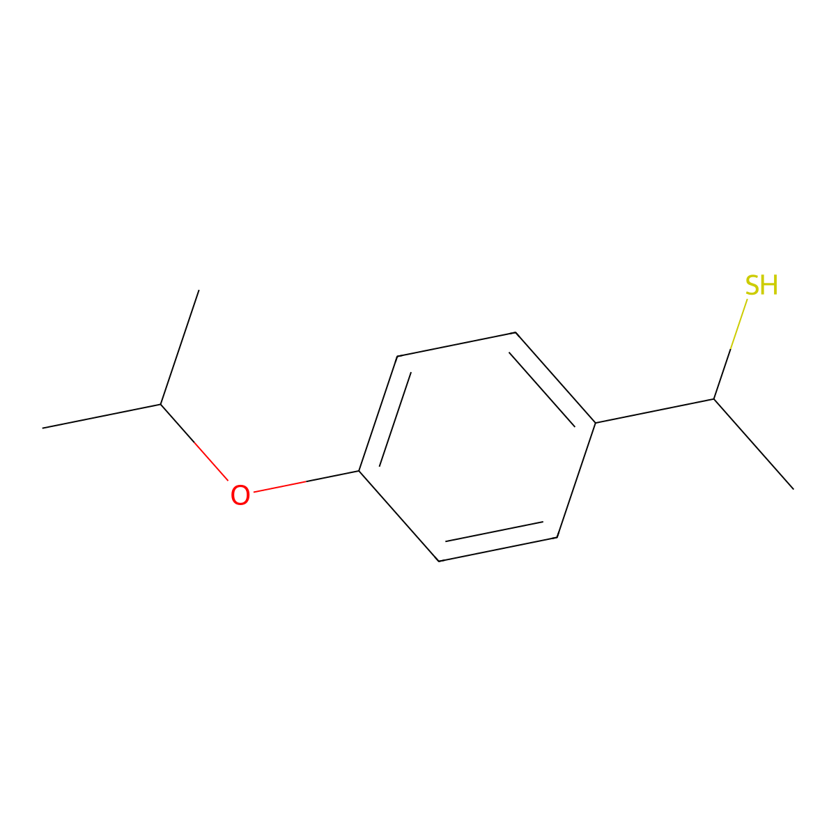 1-[4-(Propan-2-yloxy)phenyl]ethane-1-thiol molecular structure, CAS 1039964-09-4