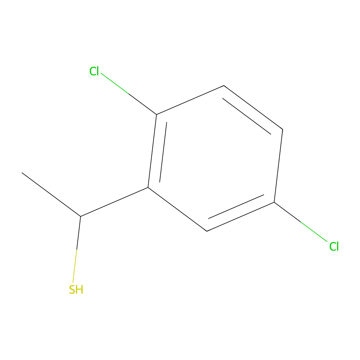 1-(2,5-Dichlorophenyl)ethane-1-thiol molecular structure, CAS 1039964-41-4