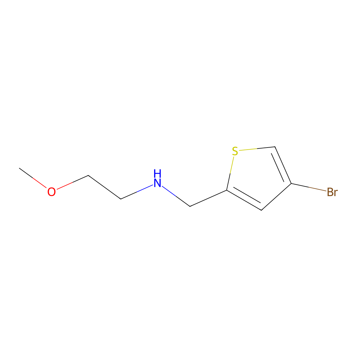 [(4-Bromothiophen-2-yl)methyl](2-methoxyethyl)amine molecular structure, CAS 1039974-29-2