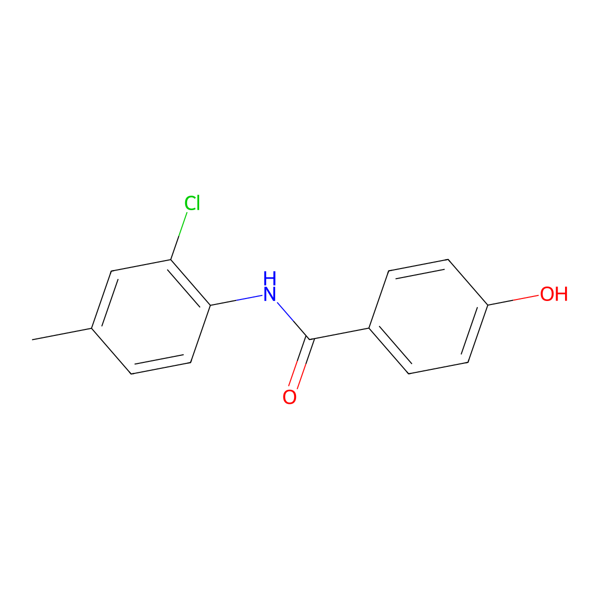 N-(2-chloro-4-methylphenyl)-4-hydroxybenzamide molecular structure, CAS 1039984-70-7