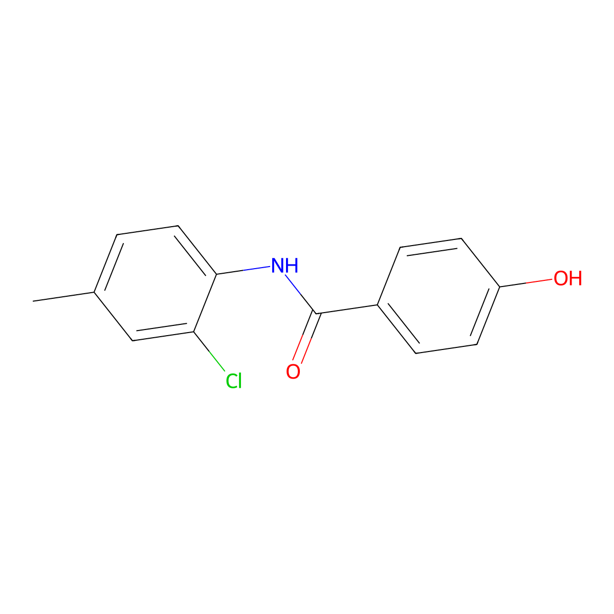 N-(2-chloro-4-methylphenyl)-4-hydroxybenzamide molecular structure, CAS 1039984-70-7