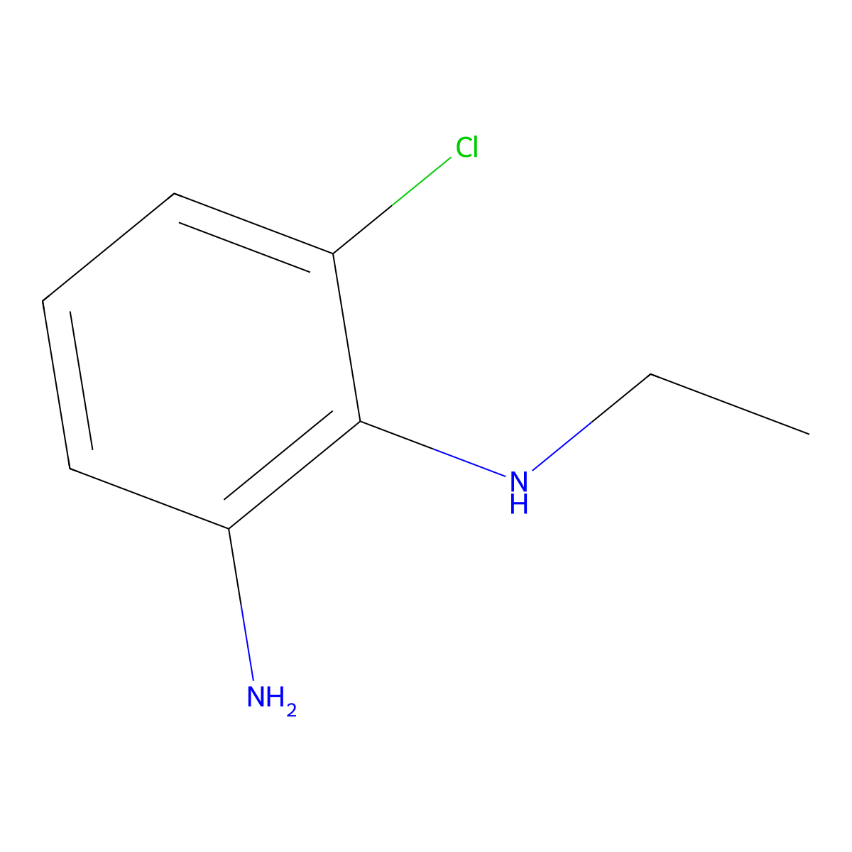 6-chloro-1-N-ethylbenzene-1,2-diamine molecular structure, CAS 1039986-52-1