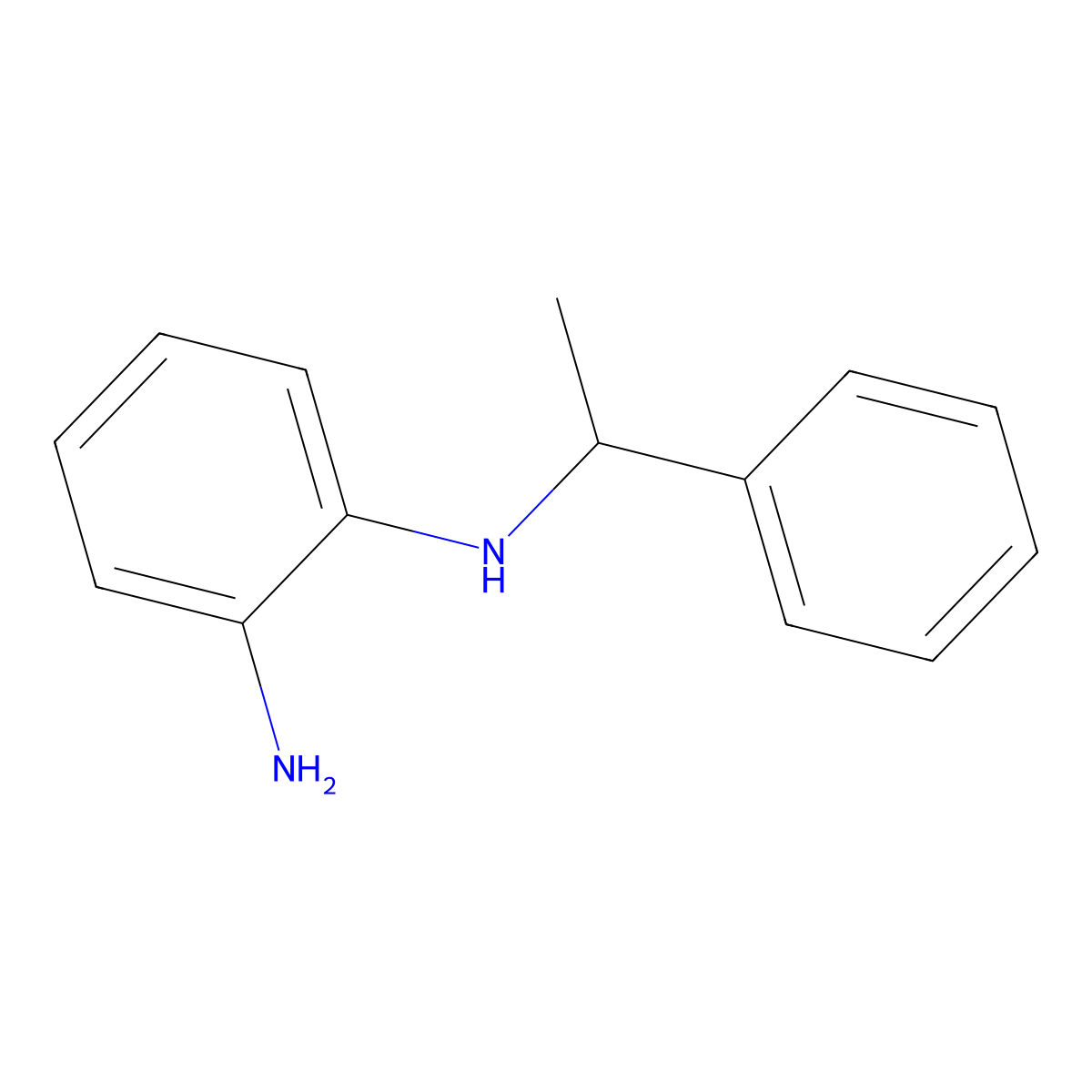 N1-(1-phenylethyl)benzene-1,2-diamine molecular structure, CAS 1039987-39-7