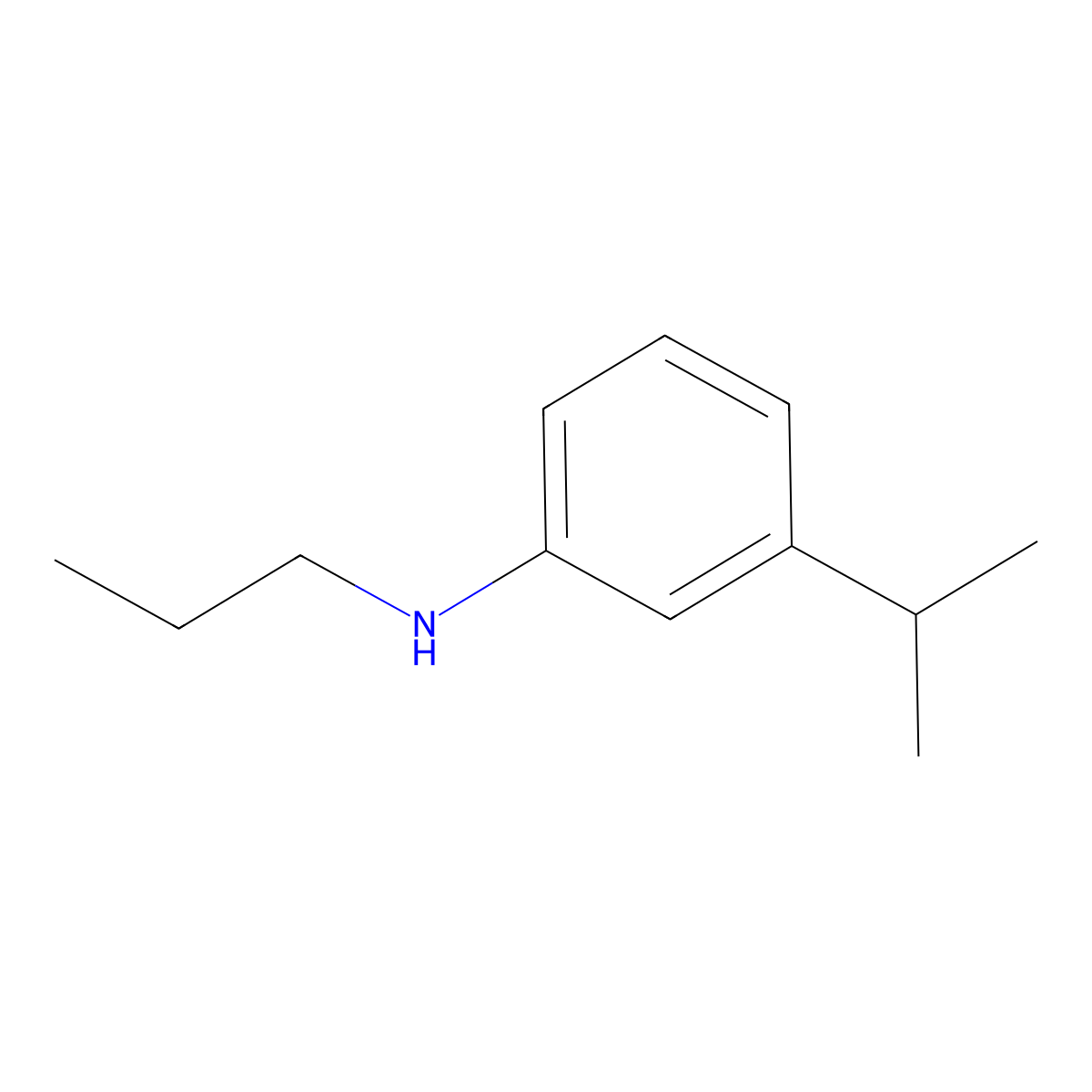 (3-Isopropylphenyl)propylamine molecular structure, CAS 1039989-87-1