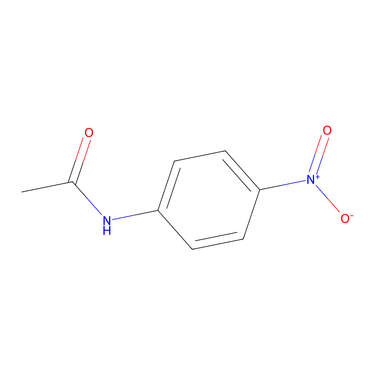 4-Nitroacetanilide molecular structure, CAS 104-04-1