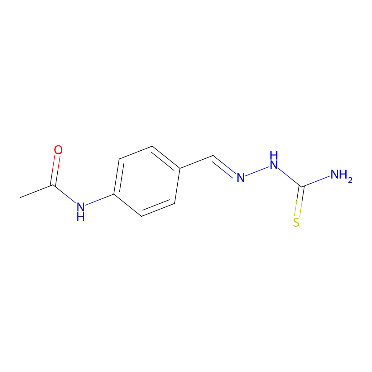 Amithiozone molecular structure, CAS 104-06-3