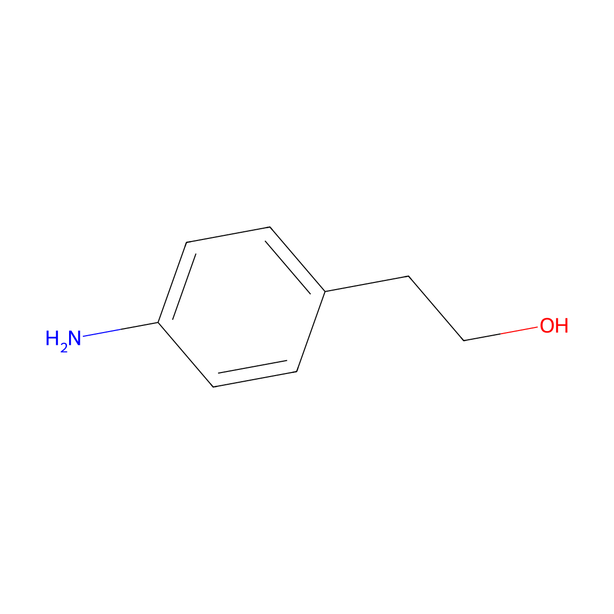 4-Aminophenethyl alcohol molecular structure, CAS 104-10-9