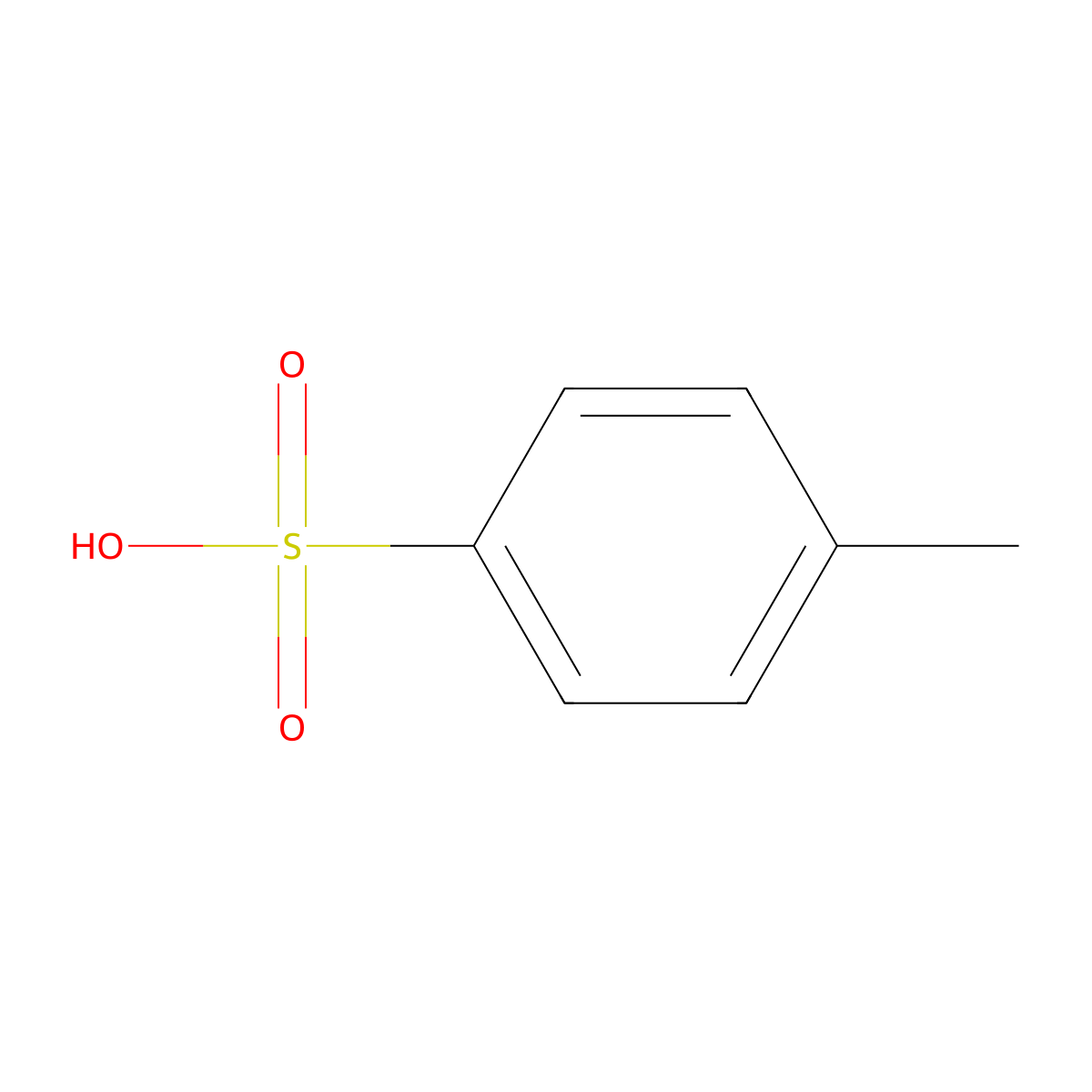 p-Toluenesulfonic acid molecular structure, CAS 104-15-4