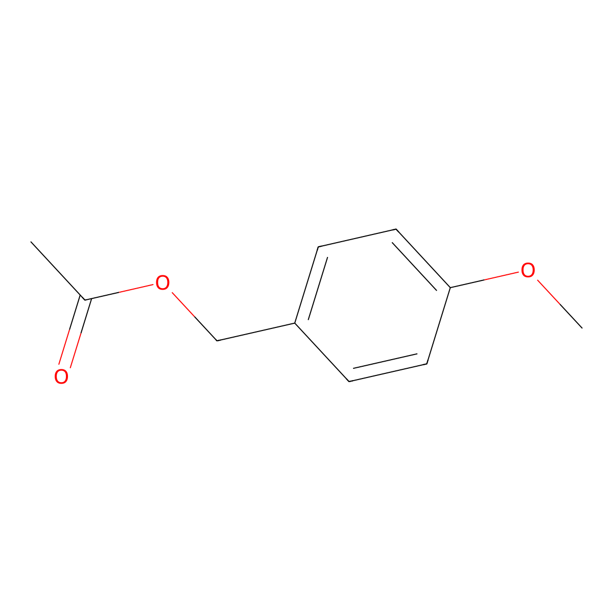 4-Methoxybenzyl acetate molecular structure, CAS 104-21-2