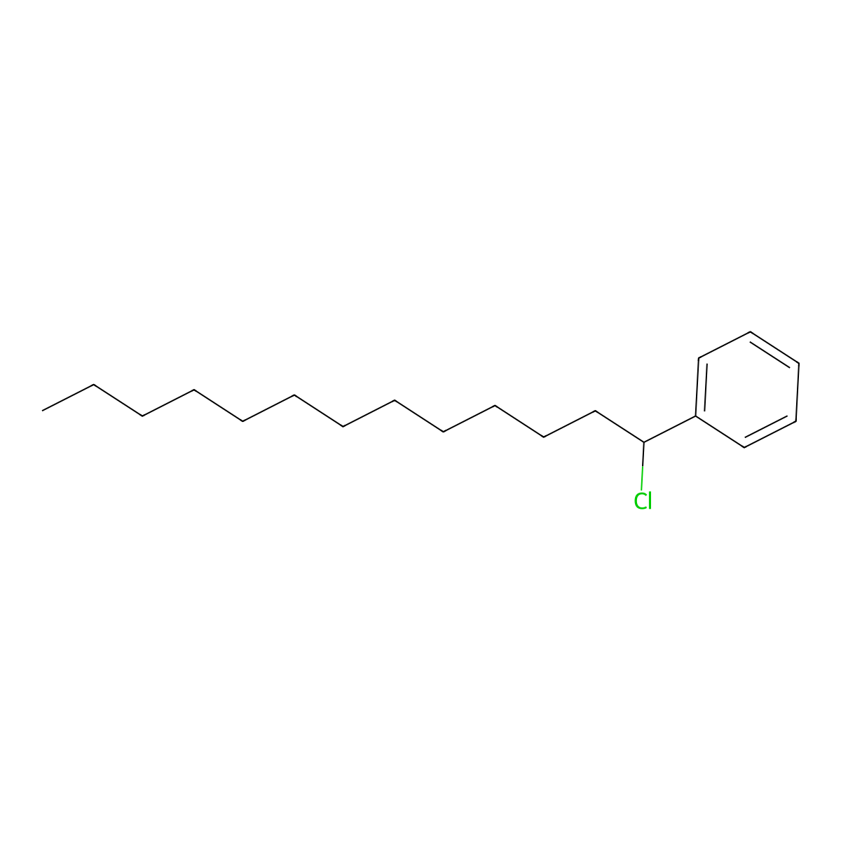 Benzene, (chloromethyl)dodecyl- molecular structure, CAS 104-37-0