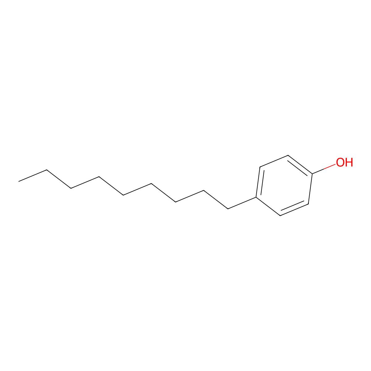 4-Nonylphenol molecular structure, CAS 104-40-5