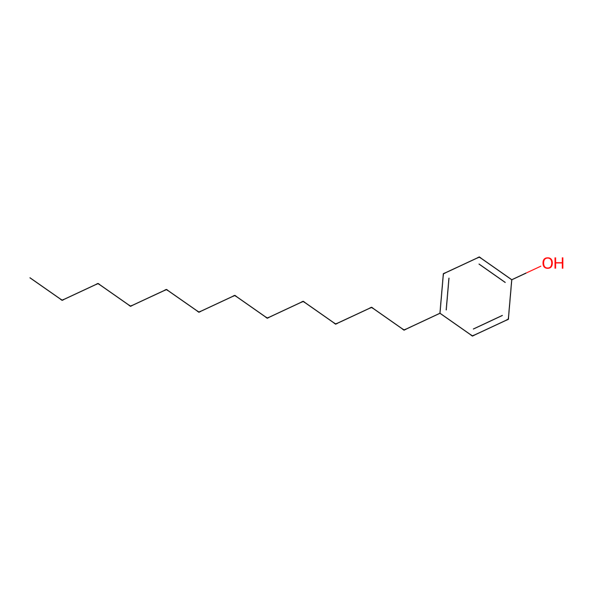 4-Dodecylphenol molecular structure, CAS 104-43-8