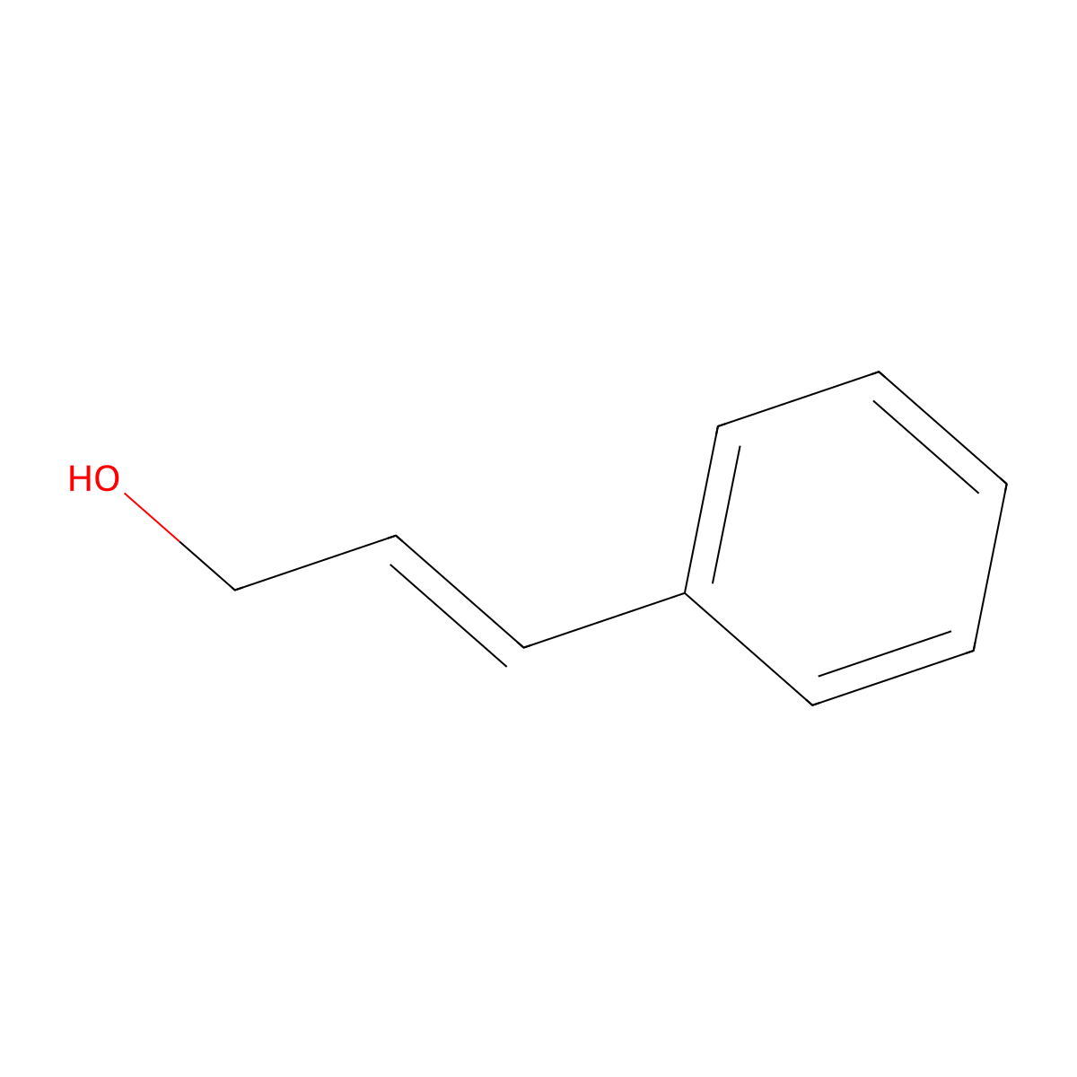 Cinnamyl Alcohol molecular structure, CAS 104-54-1