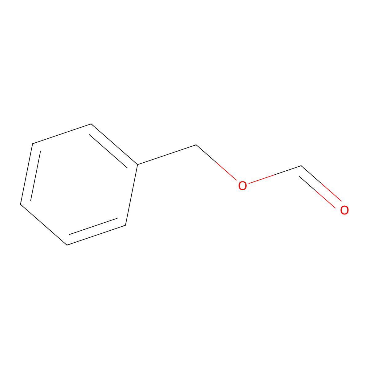 Benzyl formate molecular structure, CAS 104-57-4