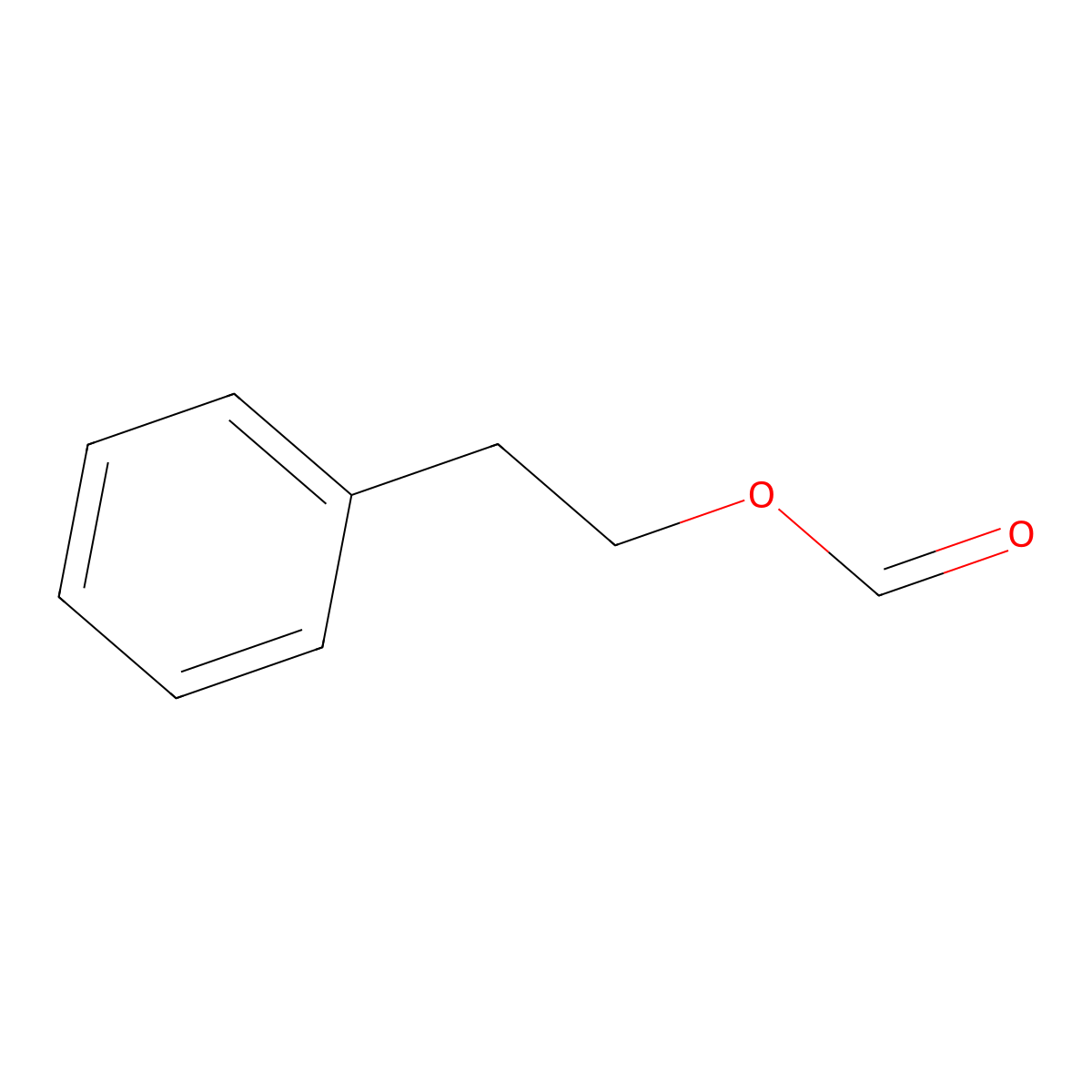 2-Phenylethyl formate molecular structure, CAS 104-62-1