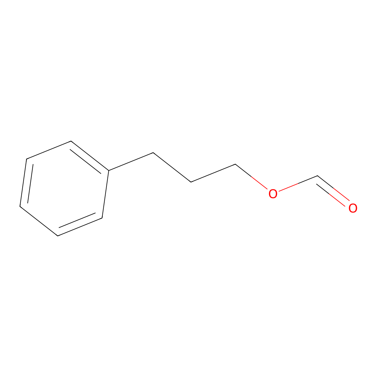 3-Phenylpropyl formate molecular structure, CAS 104-64-3