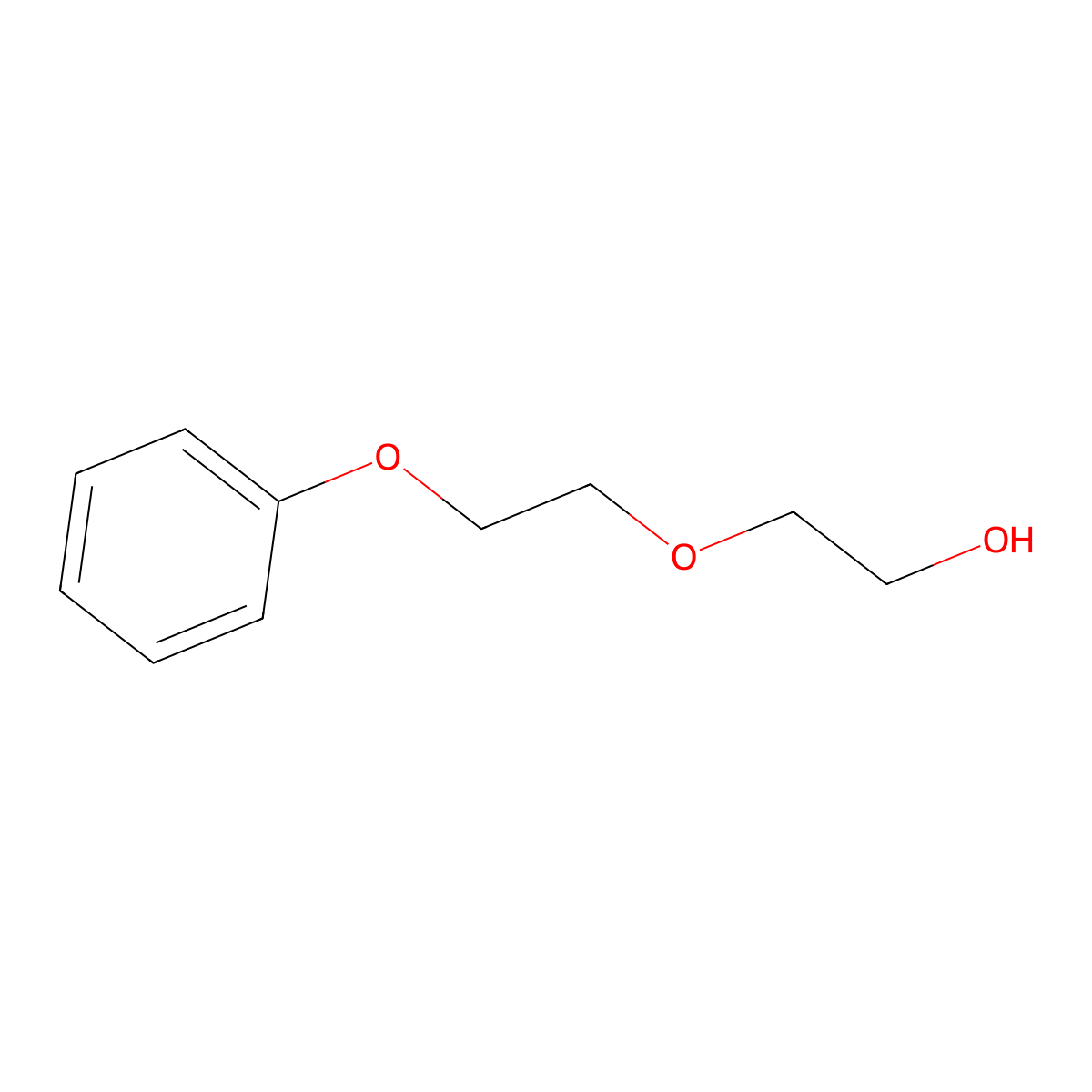 2-(2-Phenoxyethoxy)ethanol molecular structure, CAS 104-68-7
