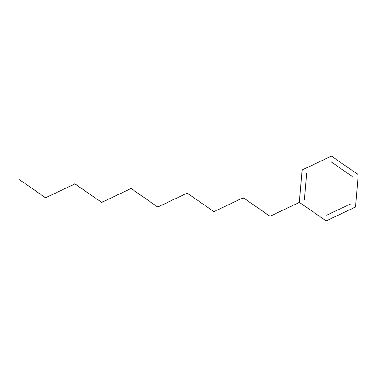 Decylbenzene molecular structure, CAS 104-72-3