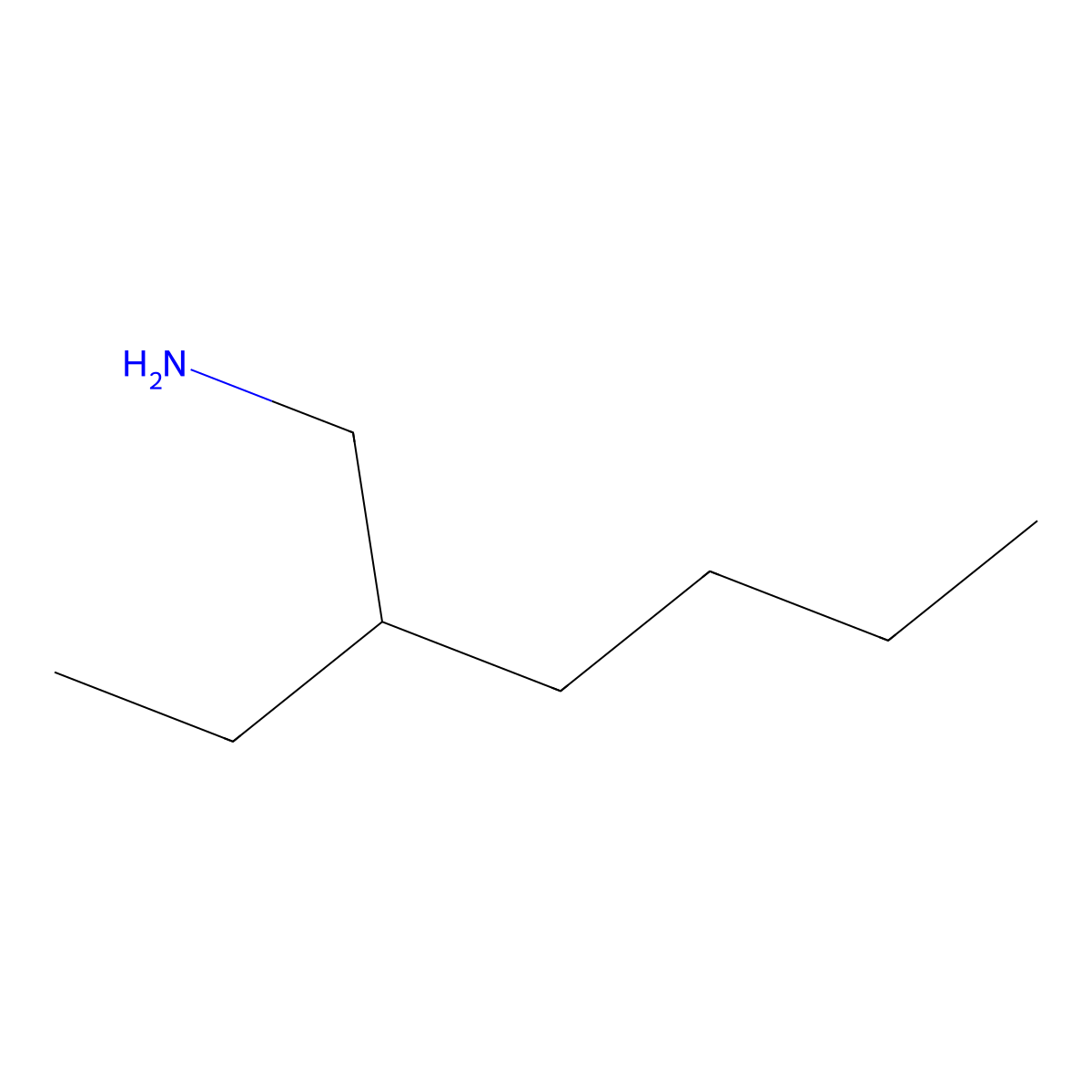 2-Ethylhexylamine molecular structure, CAS 104-75-6