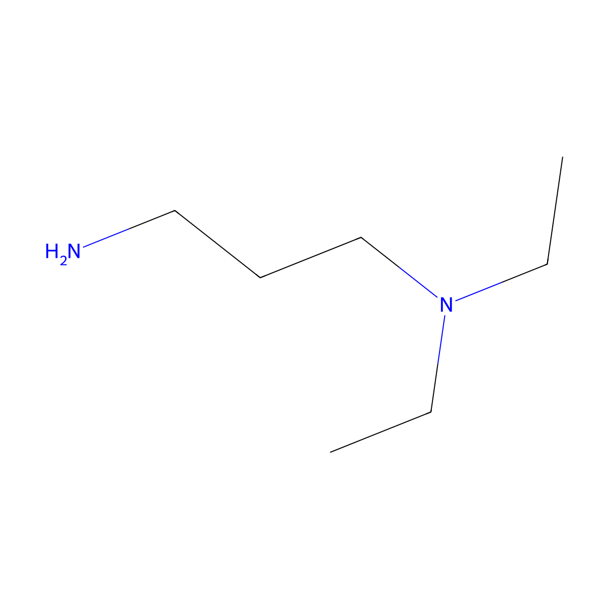 N,N-Diethyl-1,3-propanediamine molecular structure, CAS 104-78-9
