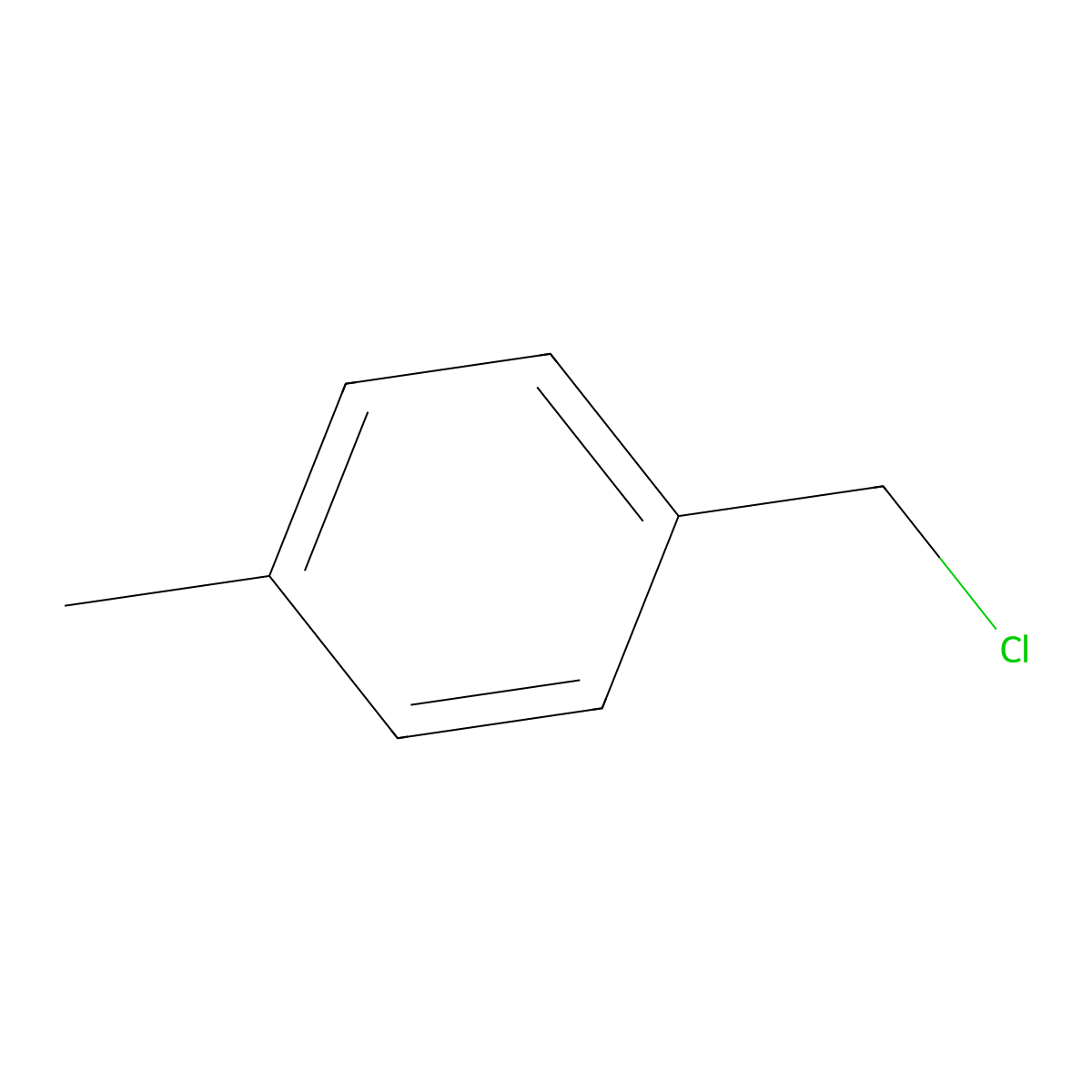 4-Methylbenzyl chloride molecular structure, CAS 104-82-5