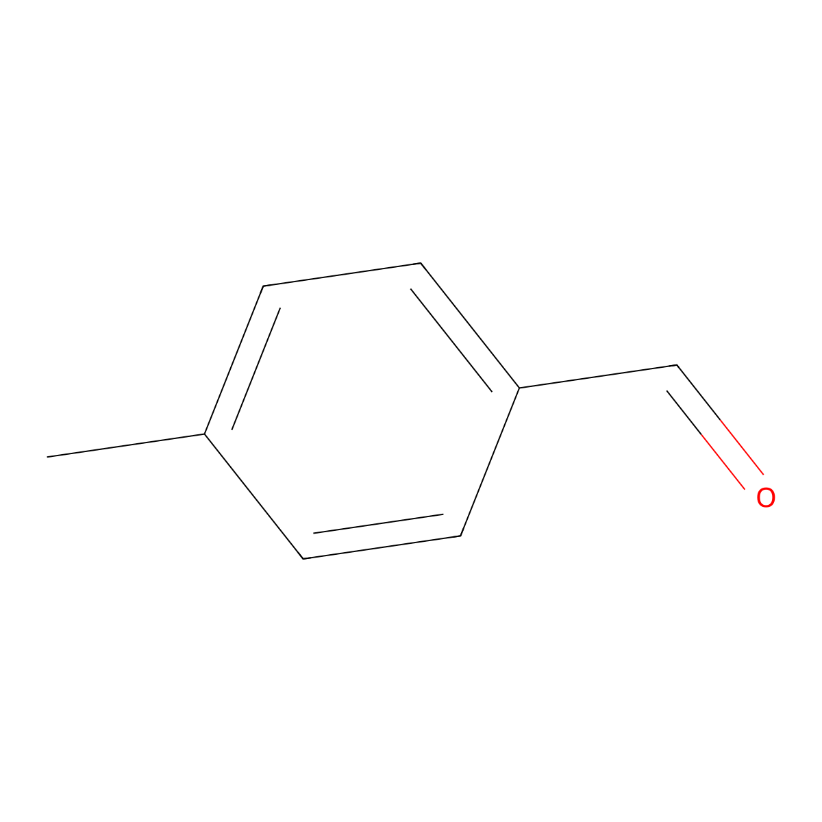 4-Methylbenzaldehyde molecular structure, CAS 104-87-0