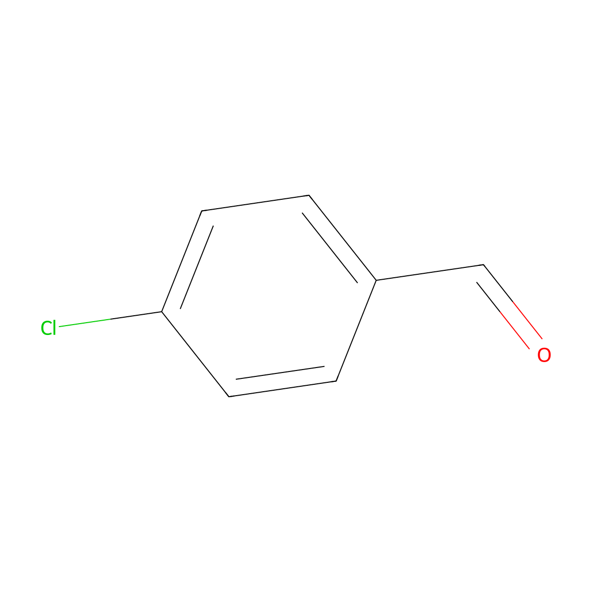 4-Chlorobenzaldehyde molecular structure, CAS 104-88-1